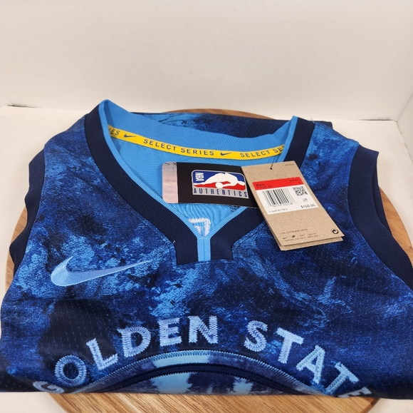 New NIKE STEPH CURRY GOLDEN STATE WARRIORS MVP Select SERIES Jersey LARGE New - Picture 7 of 8